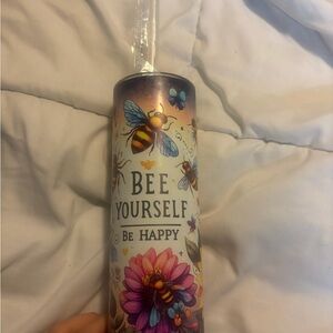 Bee Yourself Be Happy Tumbler